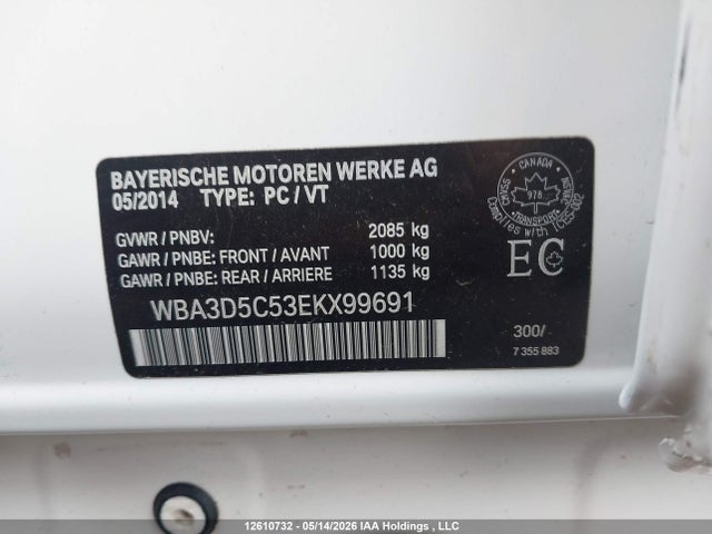 WBA3D5C53EKX99691 BMW 328d Xdrive