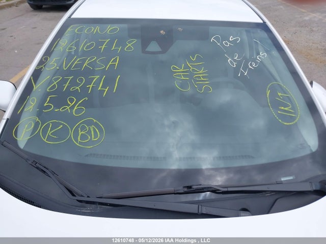 Продажа на аукционе авто 2025 Nissan Versa, vin: 3N1CN8DV0SL872741, номер лота: 12610748