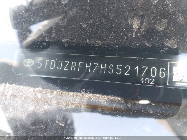 5TDJZRFH7HS521706 Toyota Highlander Xle