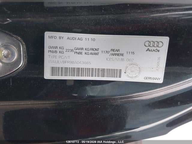 Aukcja sprzedaży 2011 Audi S5 4.2 Premium, vin: WAULVBFR9BA043665, numer aukcji: 12610772