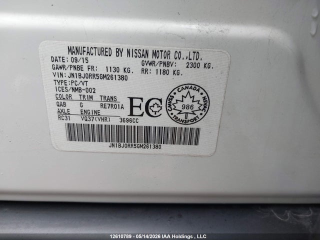 JN1BJ0RR5GM261380 Infiniti QX50