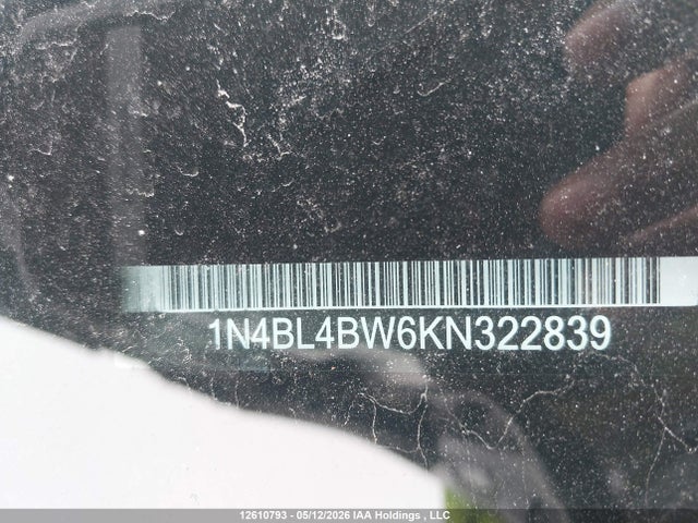 1N4BL4BW6KN322839 Nissan Altima 2.5 S