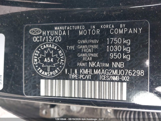 2021 Hyundai Elantra Preferred Ivt მანქანა იყიდება აუქციონზე, vin: KMHLM4AG2MU076298, აუქციონის ნომერი: 12610844