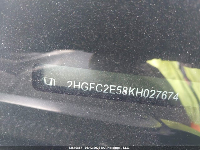 Продажа на аукционе авто 2019 Honda Civic, vin: 2HGFC2E58KH027674, номер лота: 12610857