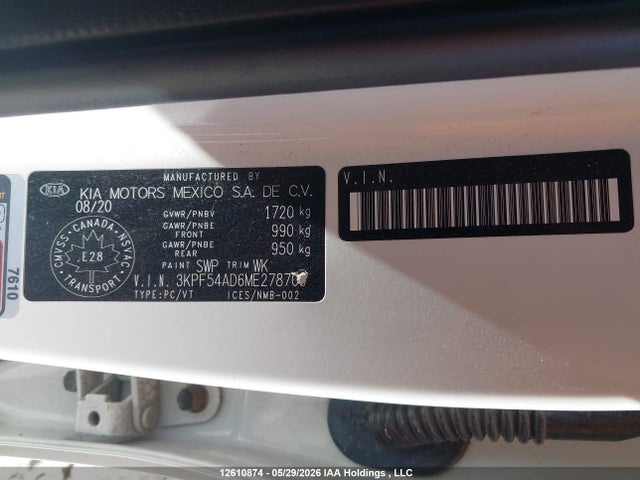 2021 Kia Forte Ex/ex Premium/ex+ მანქანა იყიდება აუქციონზე, vin: 3KPF54AD6ME278709, აუქციონის ნომერი: 12610874