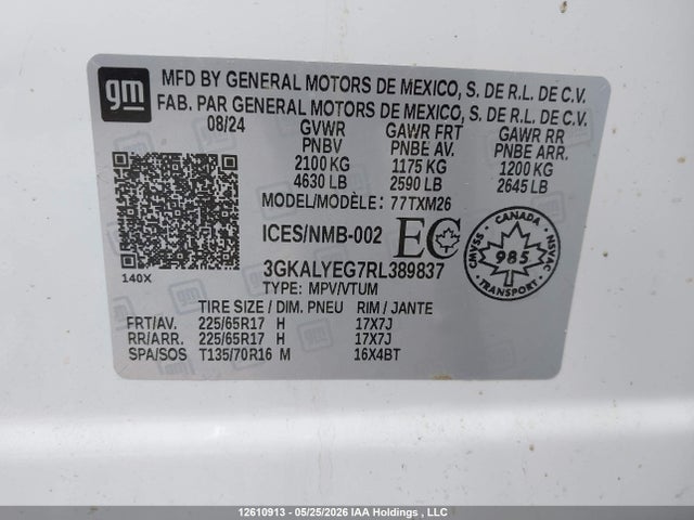 3GKALYEG7RL389837 GMC Terrain