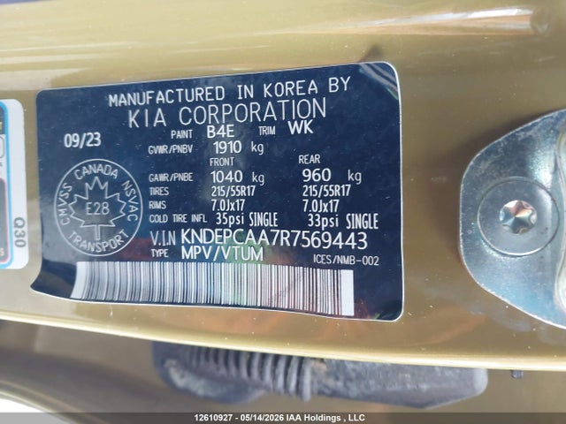 KNDEPCAA7R7569443 KIA Seltos