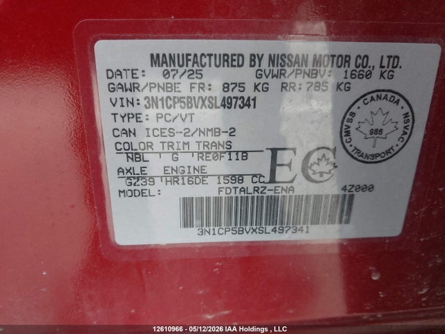Nissan Kicks Play S 2025 3N1CP5BVXSL497341 Image 18