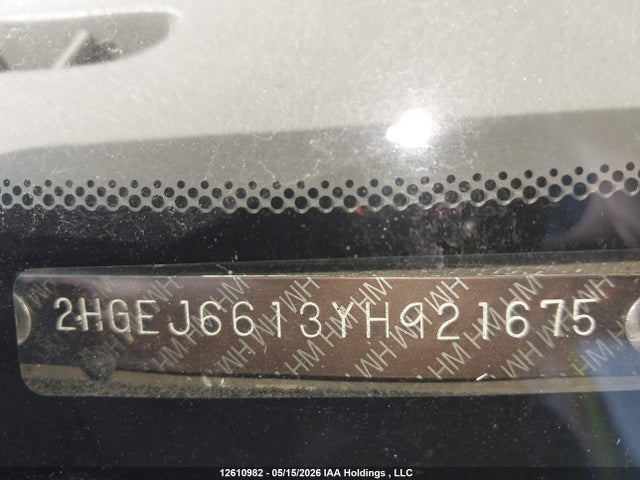 Продажа на аукционе авто 2000 Honda Civic Se, vin: 2HGEJ6613YH921675, номер лота: 12610982