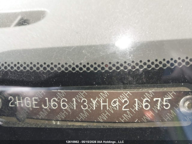 Продажа на аукционе авто 2000 Honda Civic Se, vin: 2HGEJ6613YH921675, номер лота: 12610982