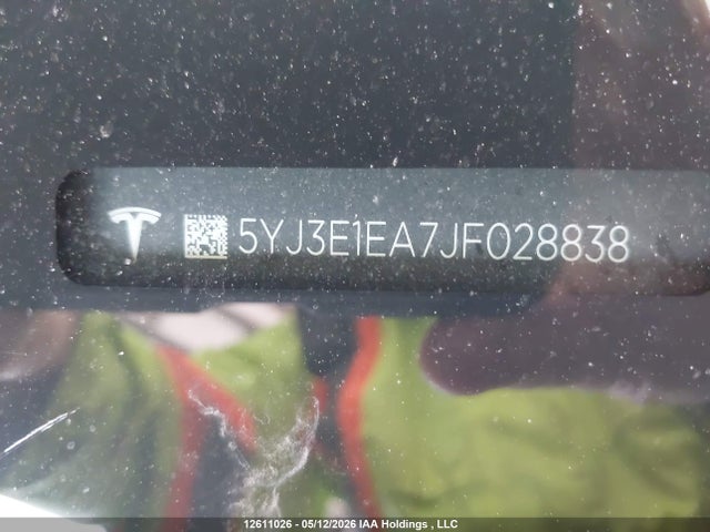 5YJ3E1EA7JF028838 Tesla MODEL 3