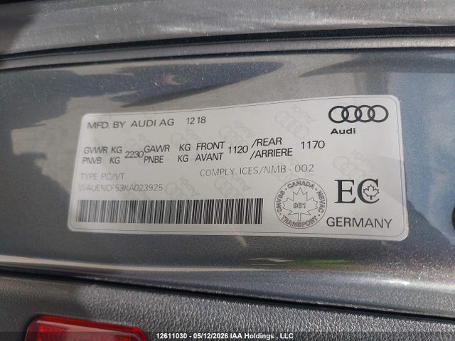 WAUENCF53KA023925 Audi A5 45 Progressiv
