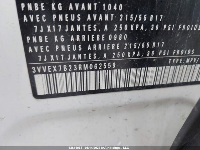 2024 Volkswagen Taos Se მანქანა იყიდება აუქციონზე, vin: 3VVEX7B23RM062559, აუქციონის ნომერი: 12611068