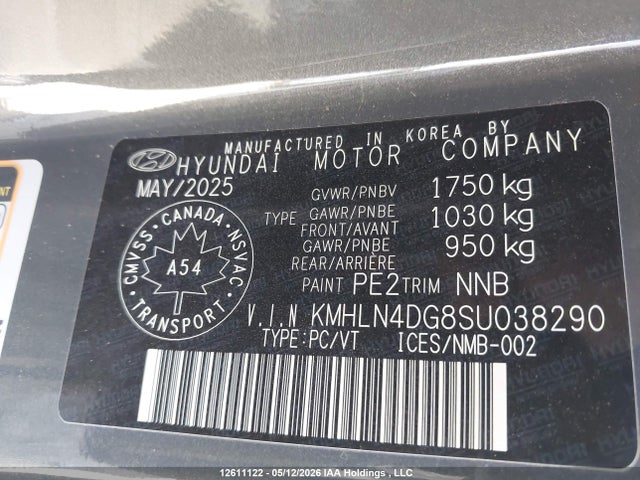 Aukcja sprzedaży 2025 Hyundai Elantra, vin: KMHLN4DG8SU038290, numer aukcji: 12611122