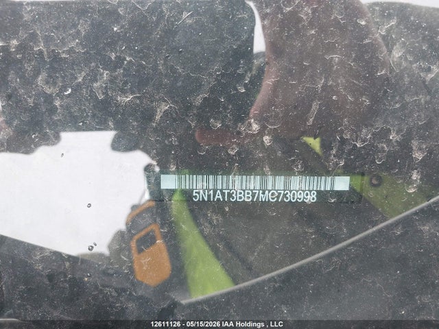 12611126 :رقم المزاد ، 5N1AT3BB7MC730998 vin ، 2021 Nissan Rogue Sv مزاد بيع
