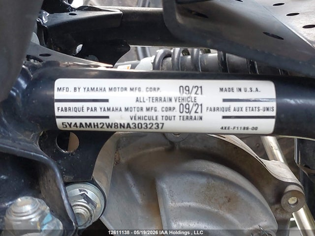 5Y4AMH2W8NA303237 Yamaha YFM700
