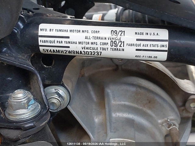 5Y4AMH2W8NA303237 Yamaha YFM700