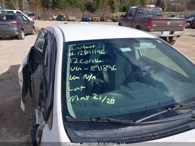 12611146 :رقم المزاد ، 2T1BU4EE4CC891896 vin ، 2012 Toyota Corolla S/le مزاد بيع