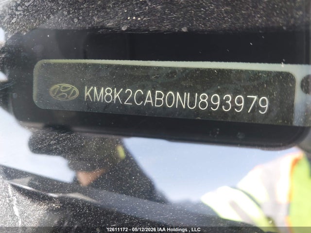 Продаж на аукціоні авто 2022 Hyundai Kona Preferred Awd, vin: KM8K2CAB0NU893979, номер лоту: 12611172