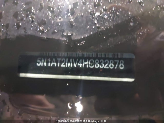 5N1AT2MV4HC832878 Nissan Rogue S/sl Platinum/sv
