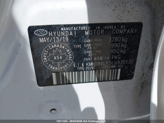 KMHD84LF5LU930132 Hyundai Elantra Luxury