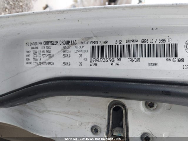 Aukcja sprzedaży 2012 Dodge Ram 1500, vin: 1C6RD7LT7CS227096, numer aukcji: 12611231
