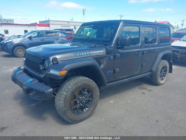 Продаж на аукціоні авто 2024 Jeep Wrangler 4xe 4-door Willys, vin: 1C4RJXN63RW180501, номер лоту: 12611250