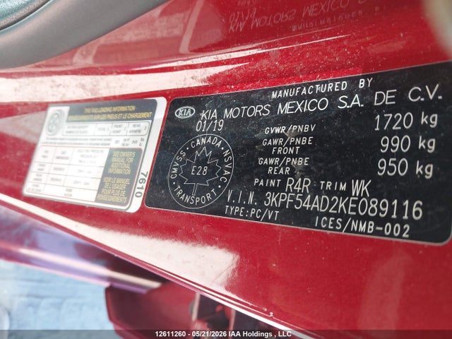 KIA FORTE EX 2019 3KPF54AD2KE089116 Image 9