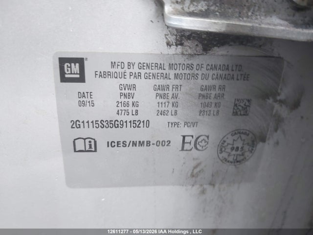 2G1115S35G9115210 Chevrolet Impala