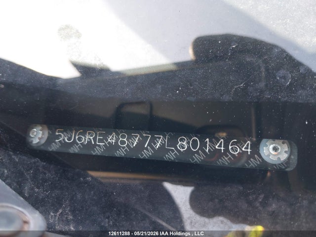 Продажа на аукционе авто 2007 Honda Cr-v Exl, vin: 5J6RE48777L801464, номер лота: 12611288