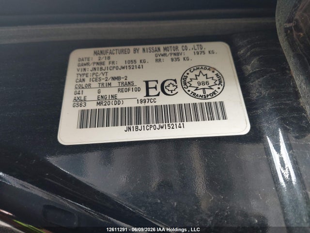 Продажа на аукционе авто 2018 Nissan Rogue Sport S/sv/sl, vin: JN1BJ1CP0JW152141, номер лота: 12611291