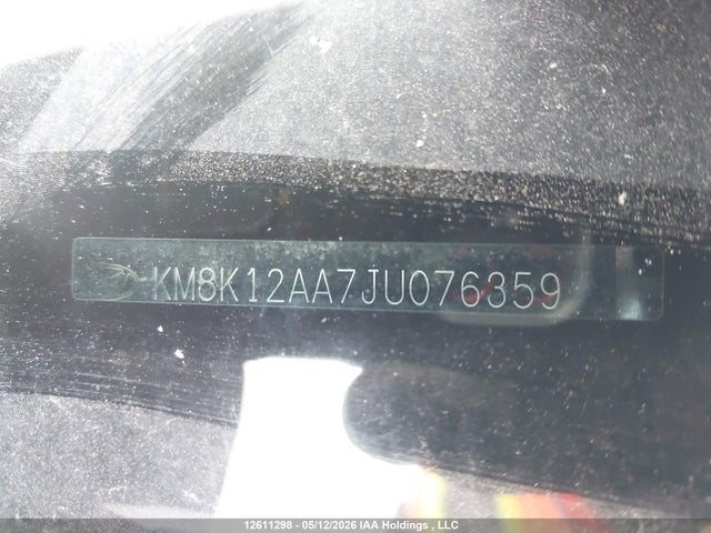 KM8K12AA7JU076359 Hyundai Kona Se