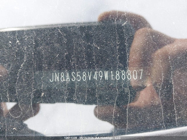 2009 Nissan Rogue Sl მანქანა იყიდება აუქციონზე, vin: JN8AS58V49W188807, აუქციონის ნომერი: 12611339