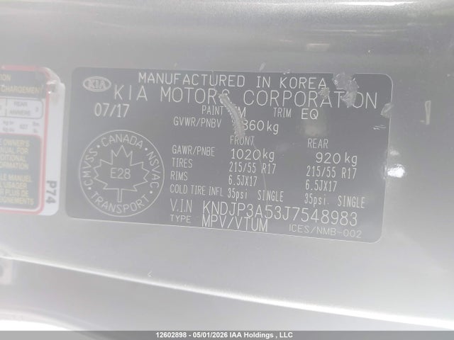 Продажа на аукционе авто 2018 Kia Soul Ex/ex Premium/ex Tech/ex+, vin: KNDJP3A53J7548983, номер лота: 12602898