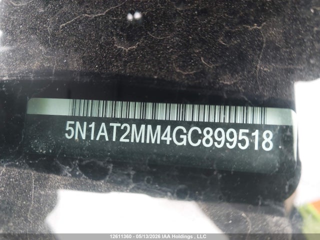 12611360 :رقم المزاد ، 5N1AT2MM4GC899518 vin ، 2016 Nissan Rogue S/sl/sv مزاد بيع