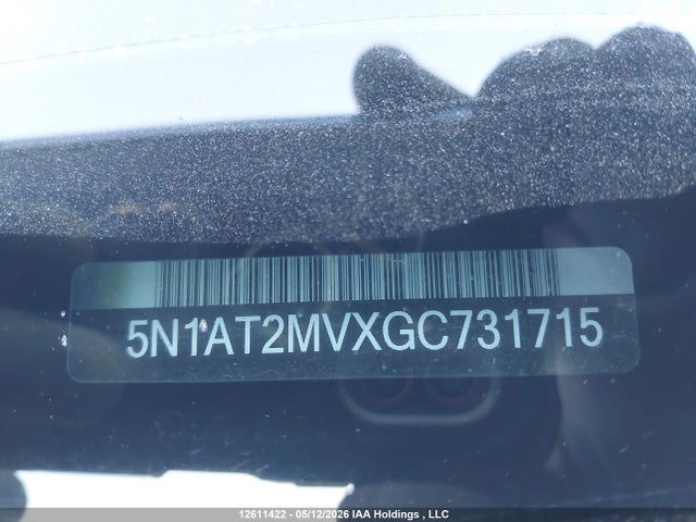 5N1AT2MVXGC731715 Nissan Rogue S/sl Premium/sv
