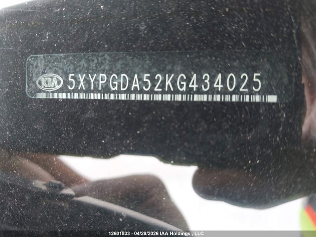 5XYPGDA52KG434025 KIA Sorento 2.4l Lx/3.3l Lx
