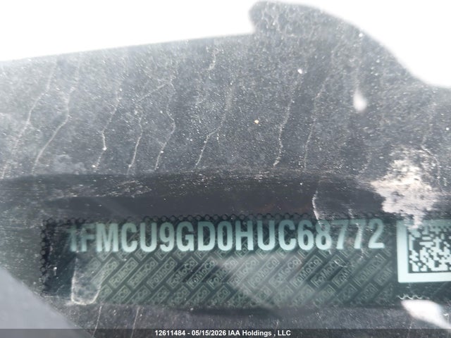 12611484 :رقم المزاد ، 1FMCU9GD0HUC68772 vin ، 2017 Ford Escape Se مزاد بيع