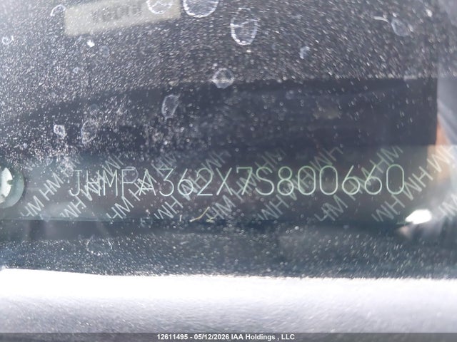 12611495 :رقم المزاد ، JHMFA362X7S800660 vin ، 2007 Honda Civic Hybrid مزاد بيع