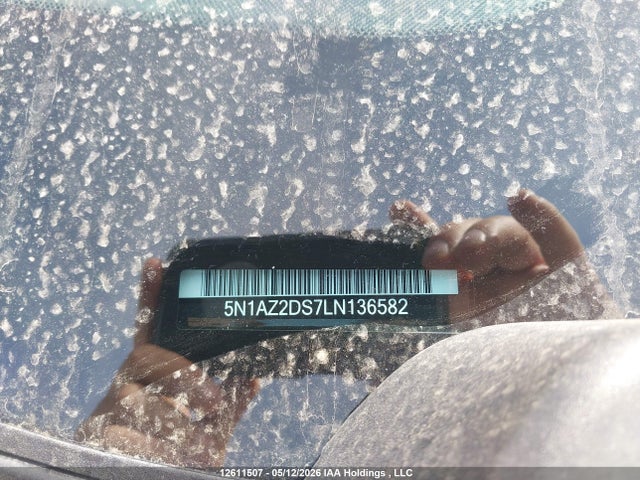 12611507 :رقم المزاد ، 5N1AZ2DS7LN136582 vin ، 2020 Nissan Murano Platinum مزاد بيع