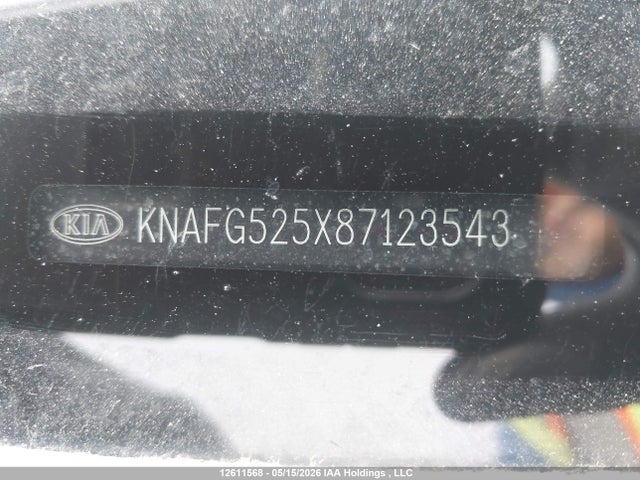 Aukcja sprzedaży 2008 Kia Rondo Ex/ex-premium/lx, vin: KNAFG525X87123543, numer aukcji: 12611568