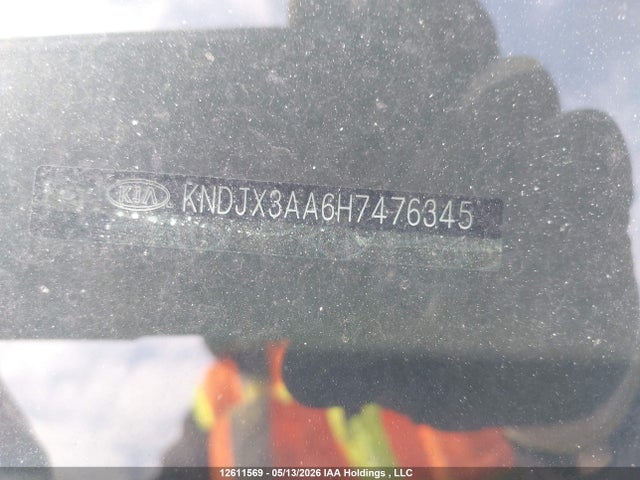 12611569 :رقم المزاد ، KNDJX3AA6H7476345 vin ، 2017 Kia Soul ! مزاد بيع