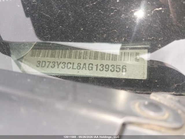 12611588 :رقم المزاد ، 3D73Y3CL8AG139356 vin ، 2010 Dodge Ram 3500 Slt مزاد بيع