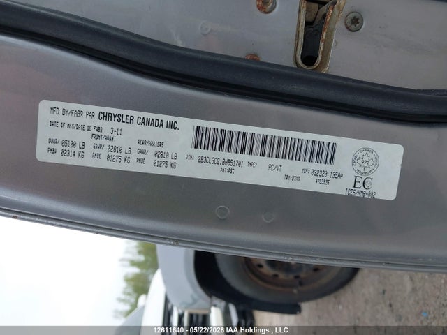 2011 Dodge Charger მანქანა იყიდება აუქციონზე, vin: 2B3CL3CG1BH551701, აუქციონის ნომერი: 12611640