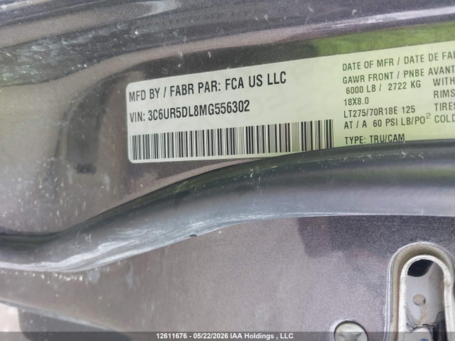 3C6UR5DL8MG556302 RAM 2500 Big Horn