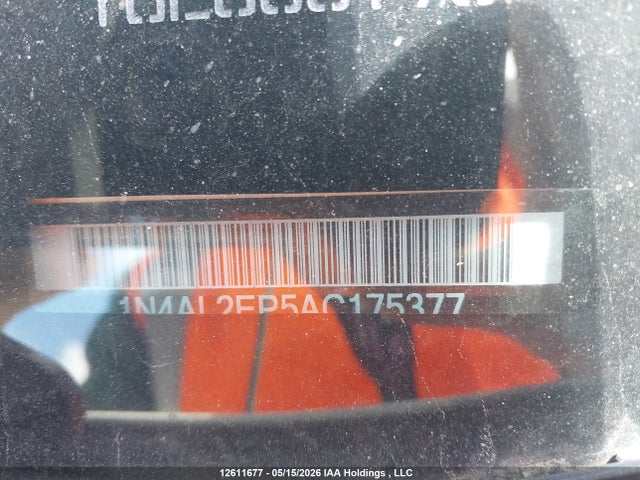 2010 Nissan Altima მანქანა იყიდება აუქციონზე, vin: 1N4AL2EP5AC175377, აუქციონის ნომერი: 12611677