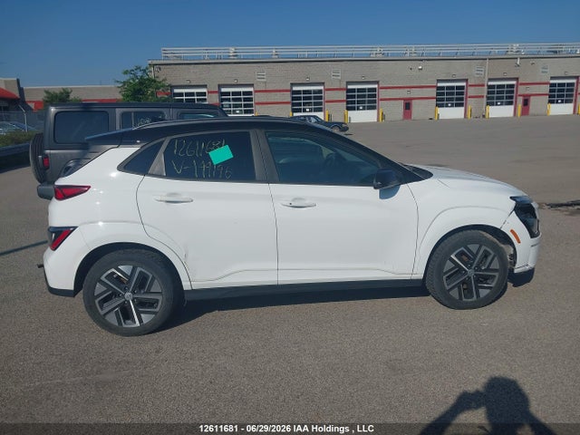 12611681 :رقم المزاد ، KM8K23AGXNU144196 vin ، 2022 Hyundai Kona Electric Preferred With Two-tone Roof مزاد بيع