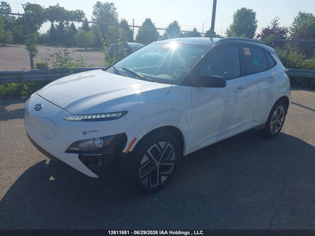 12611681 :رقم المزاد ، KM8K23AGXNU144196 vin ، 2022 Hyundai Kona Electric Preferred With Two-tone Roof مزاد بيع