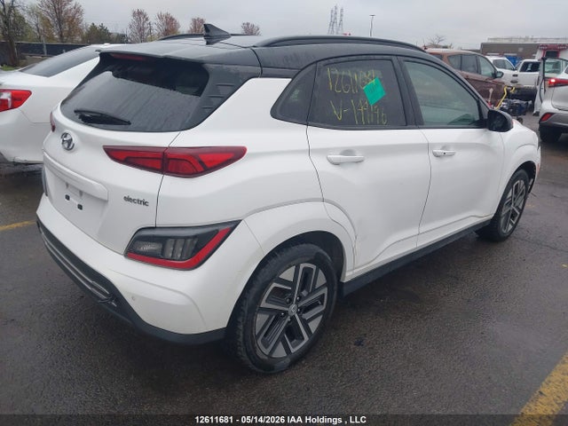 12611681 :رقم المزاد ، KM8K23AGXNU144196 vin ، 2022 Hyundai Kona Electric Preferred With Two-tone Roof مزاد بيع