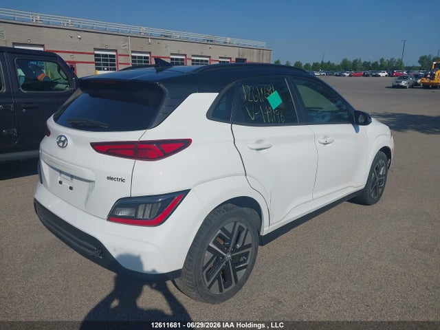 12611681 :رقم المزاد ، KM8K23AGXNU144196 vin ، 2022 Hyundai Kona Electric Preferred With Two-tone Roof مزاد بيع
